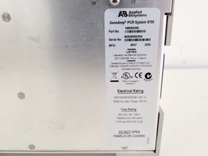 Thumbnail image of Applied Biosystems GeneAmp PCR Thermal Cycler System 9700