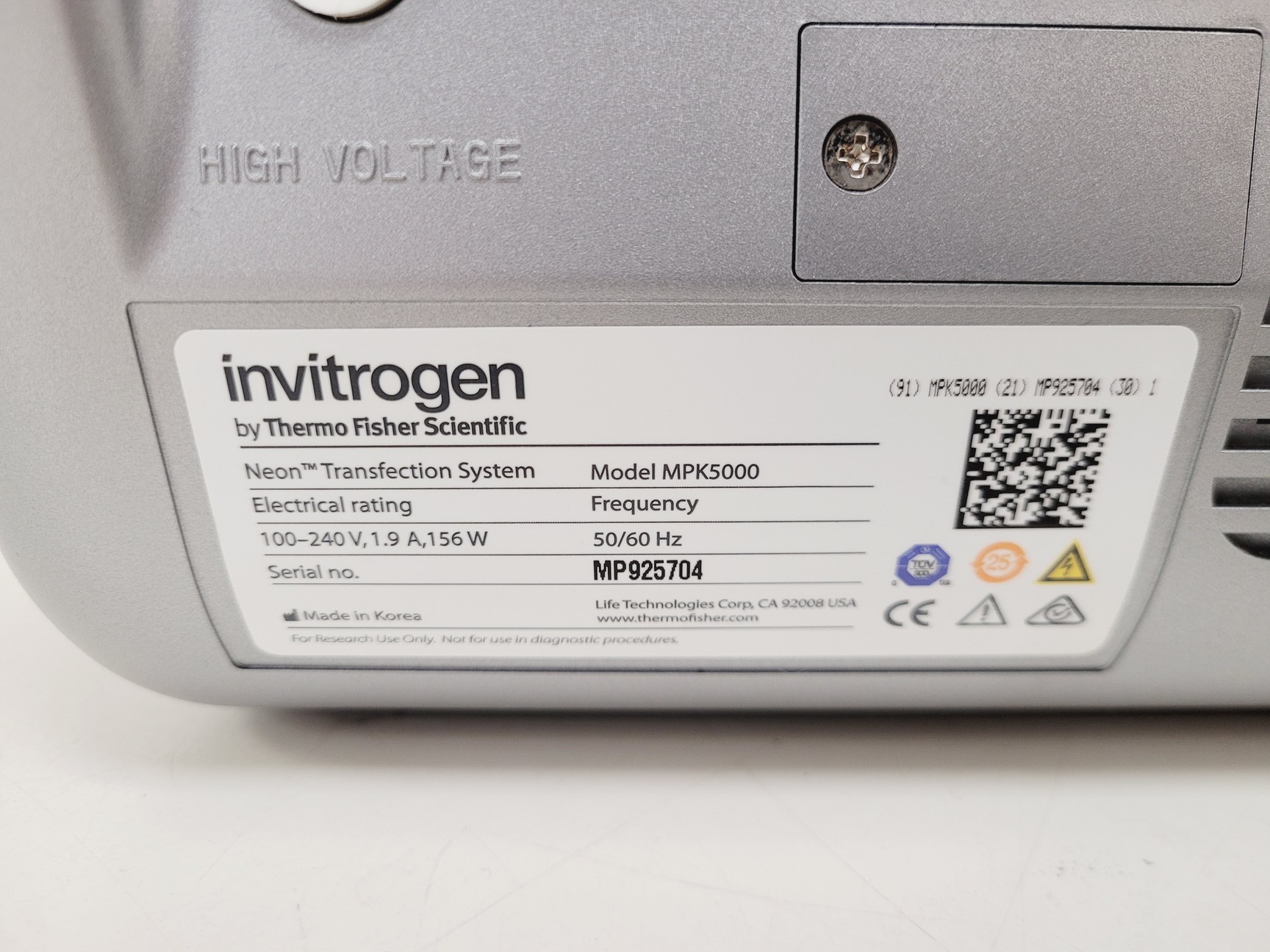 Image of Invitrogen MPK5000 Neon Transfection System Spares/Repair