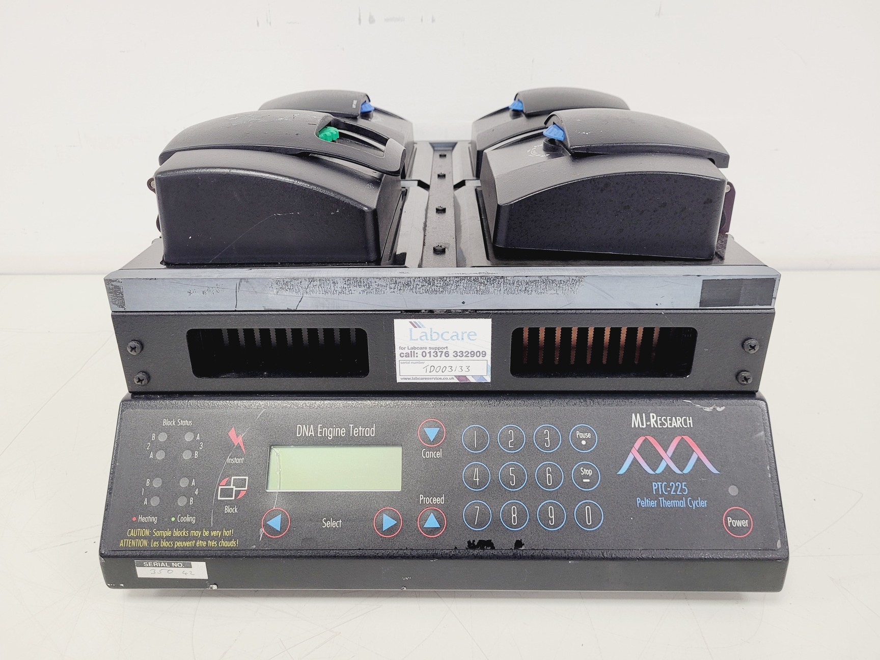 Image of MJ Research DNA Engine Tetrad PTC-225 Peltier Thermal Cycler PCR