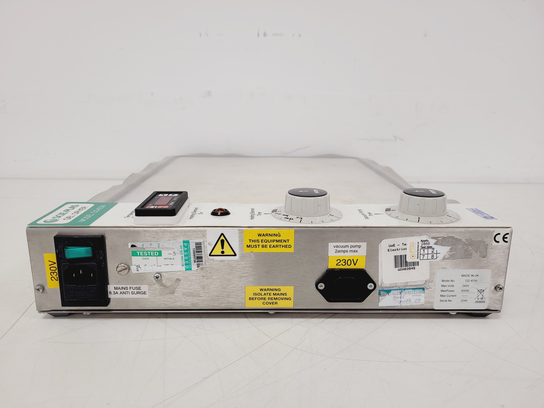 Image of Scie-Plas Gel Dryer Model GD4534 w/ Welch GelMaster Gel Dryer Vacuum System 1426