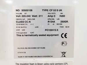 Thumbnail image of Gram CF 53 S UK Stainless Steel Lid Chest Freezer