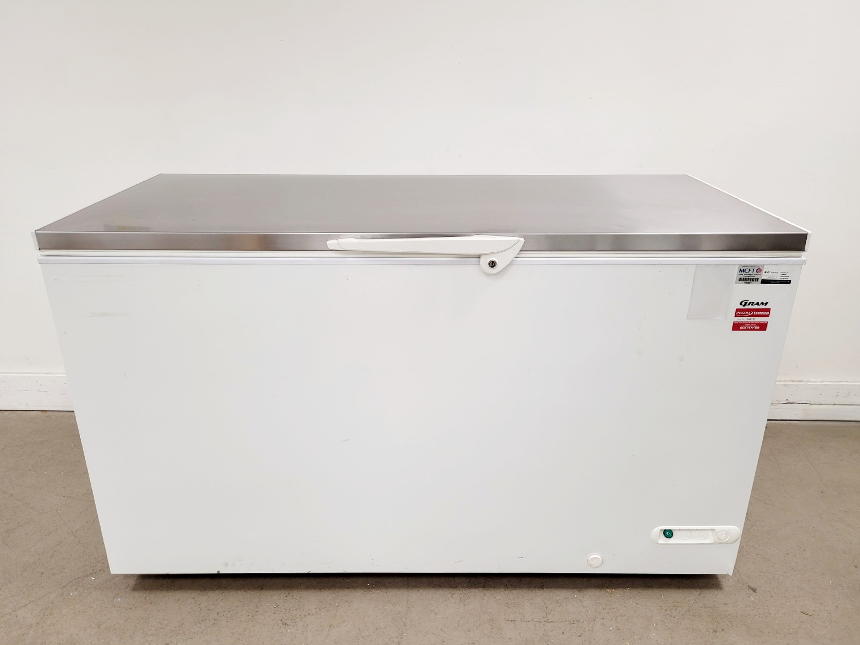 Image of Gram CF 53 S UK Stainless Steel Lid Chest Freezer