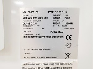 Thumbnail image of Gram CF 53 S UK Stainless Steel Lid Chest Freezer