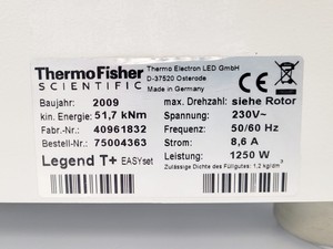 Thumbnail image of Thermo Scientific Sorvall Legend T+ Benchtop Centrifuge