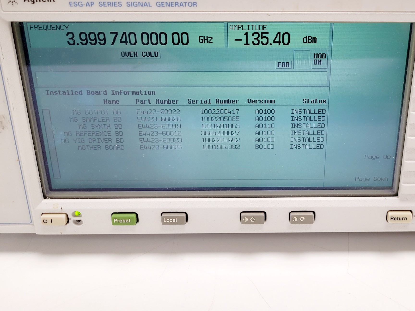 Image of Agilent E4426B ESG-AP Series Signal Generator