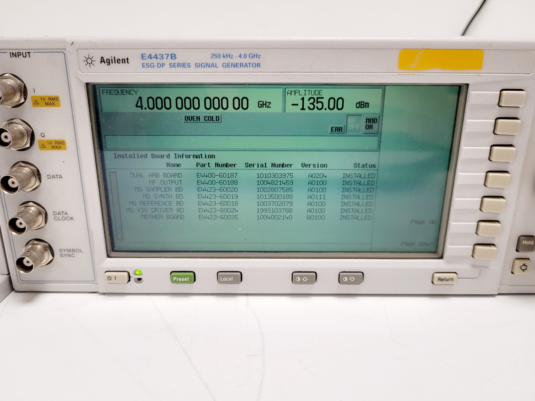 Image of Agilent E4437B ESG-AP Series Signal Generator