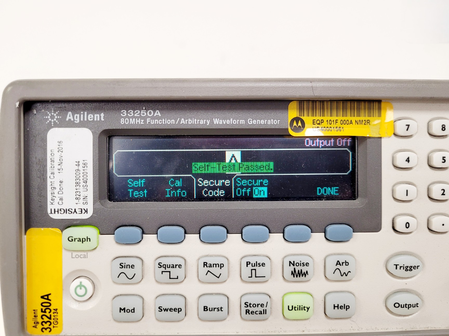 Image of Agilent 33250A Function/Arbitrary Waveform Generator