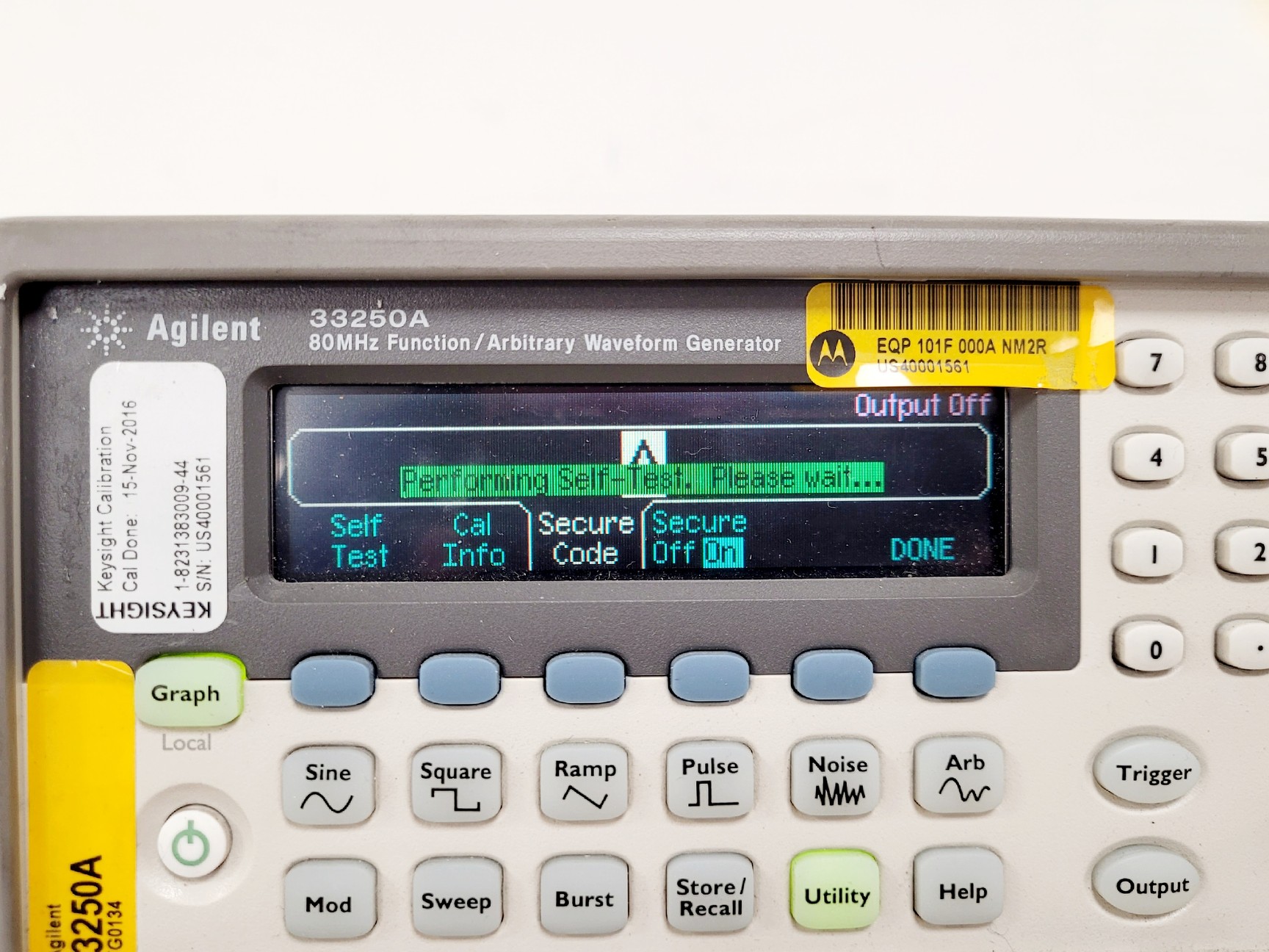 Image of Agilent 33250A Function/Arbitrary Waveform Generator