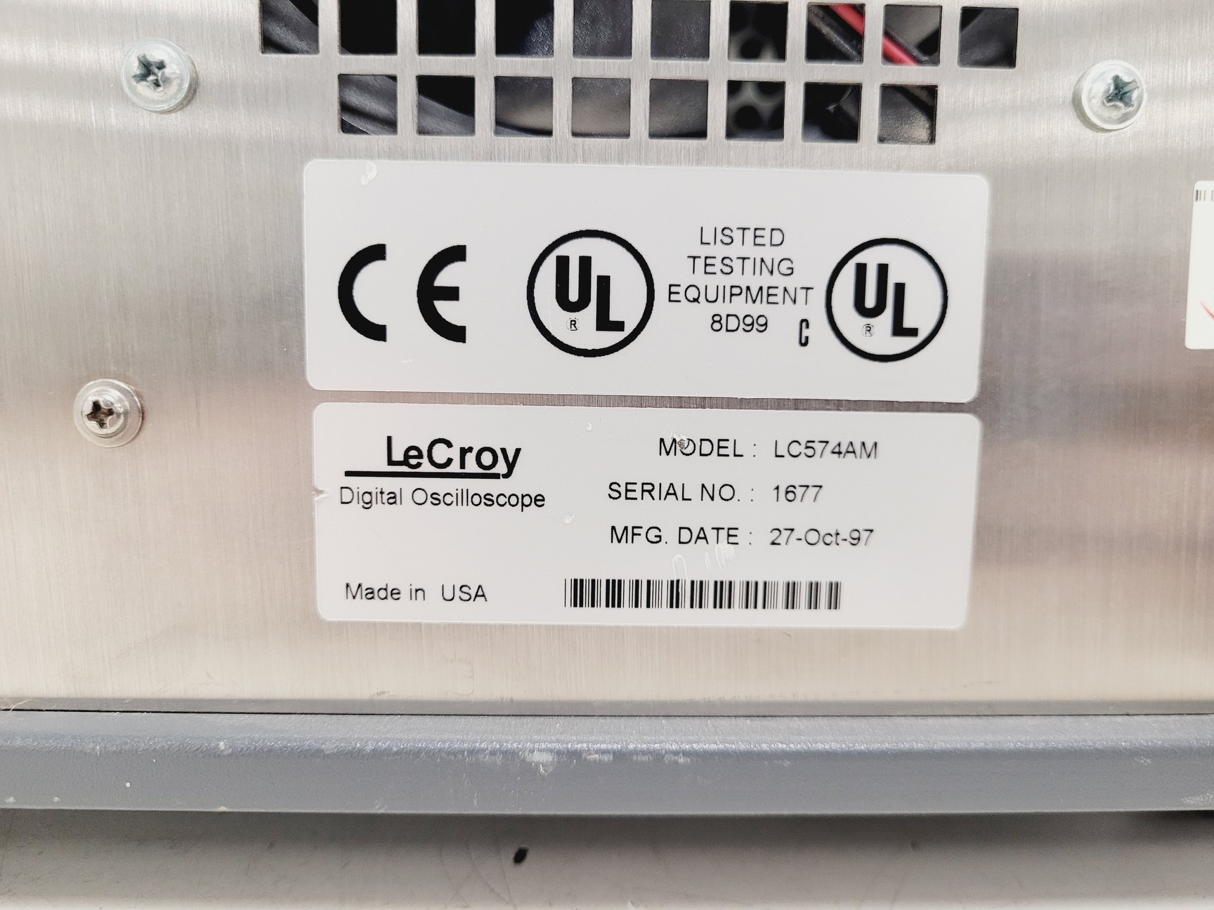 Image of LeCroy LC574AM 1 GHz Oscilloscope