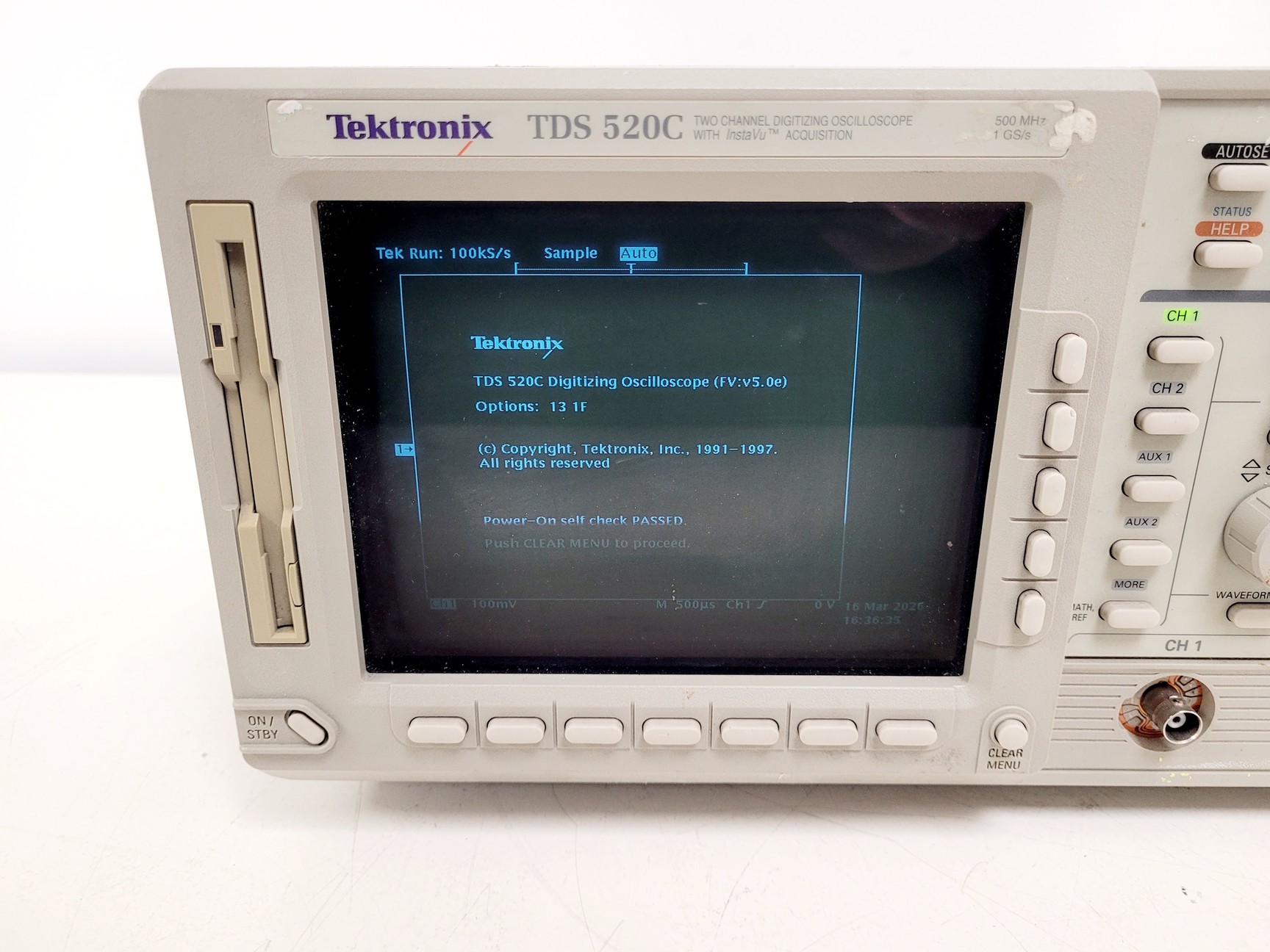 Image of Tektronix TDS 520C Two Channel Digitizing Oscilloscope with InstaVu Acquisition