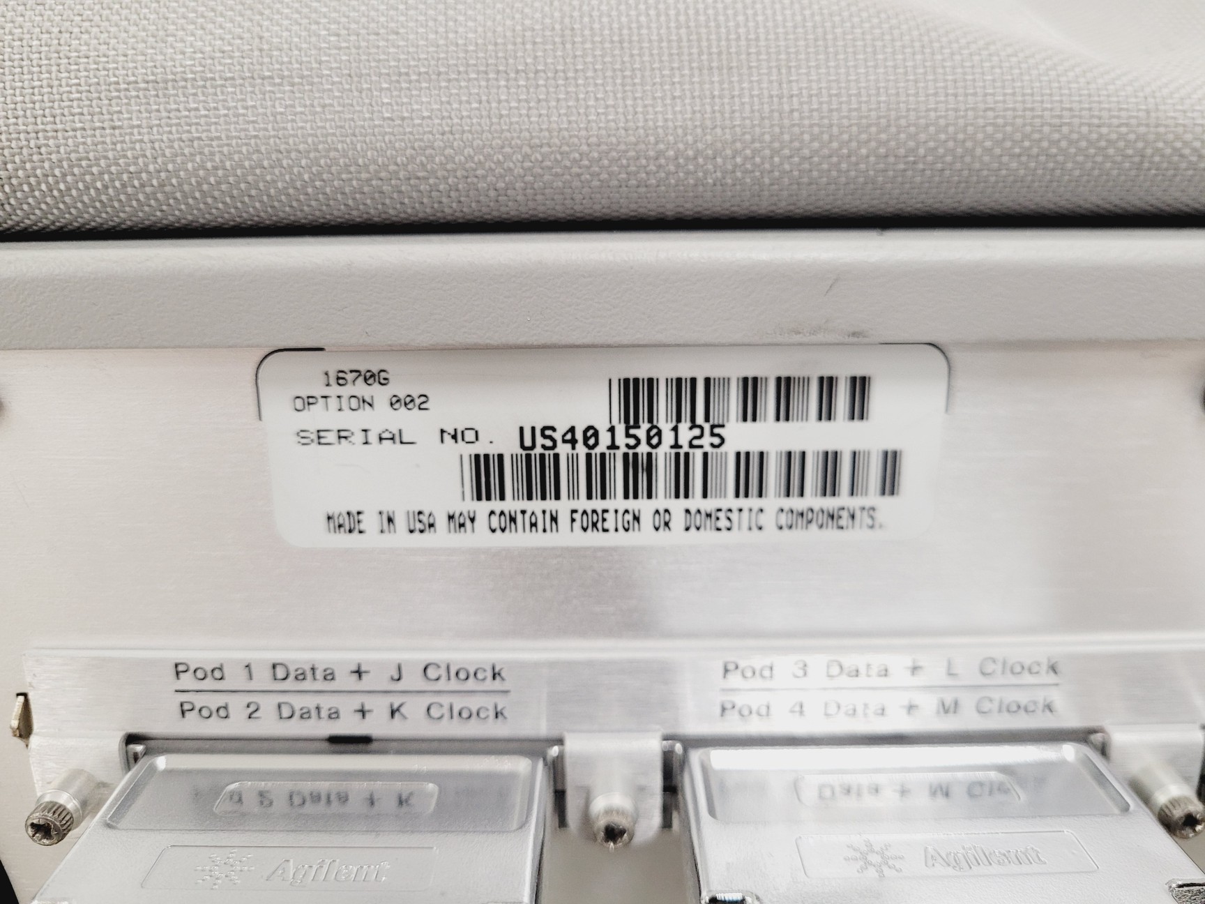 Image of Agilent 1670G Logic Analyzer w/ Accessories