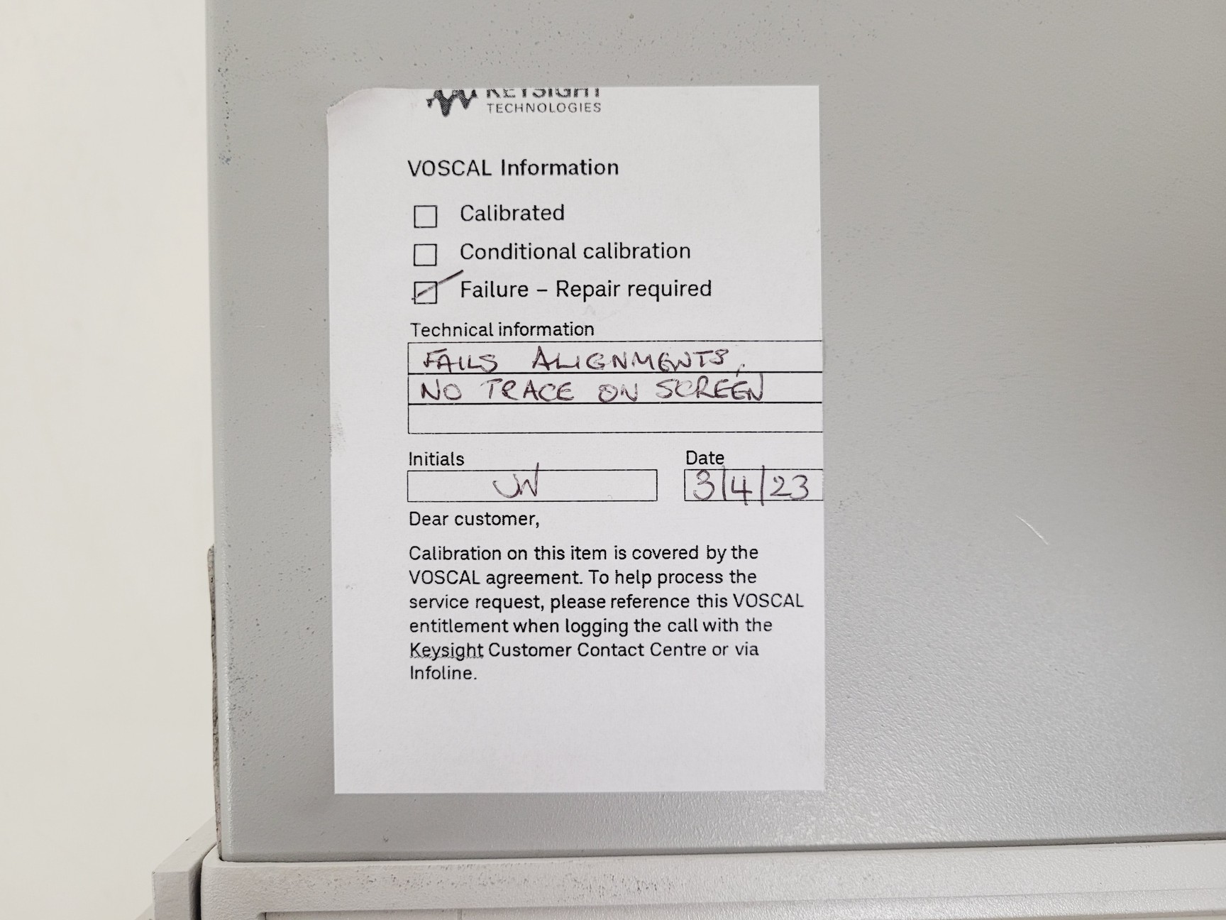 Image of Agilent MXA N9020A Signal Analyzer Spares/Repair 