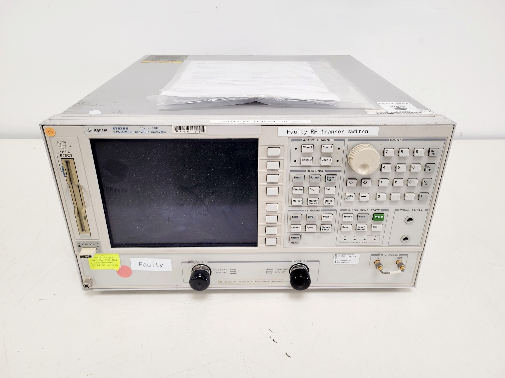 Image of Agilent 8753ES S-Parameter Network Analyzer Spares/Repair