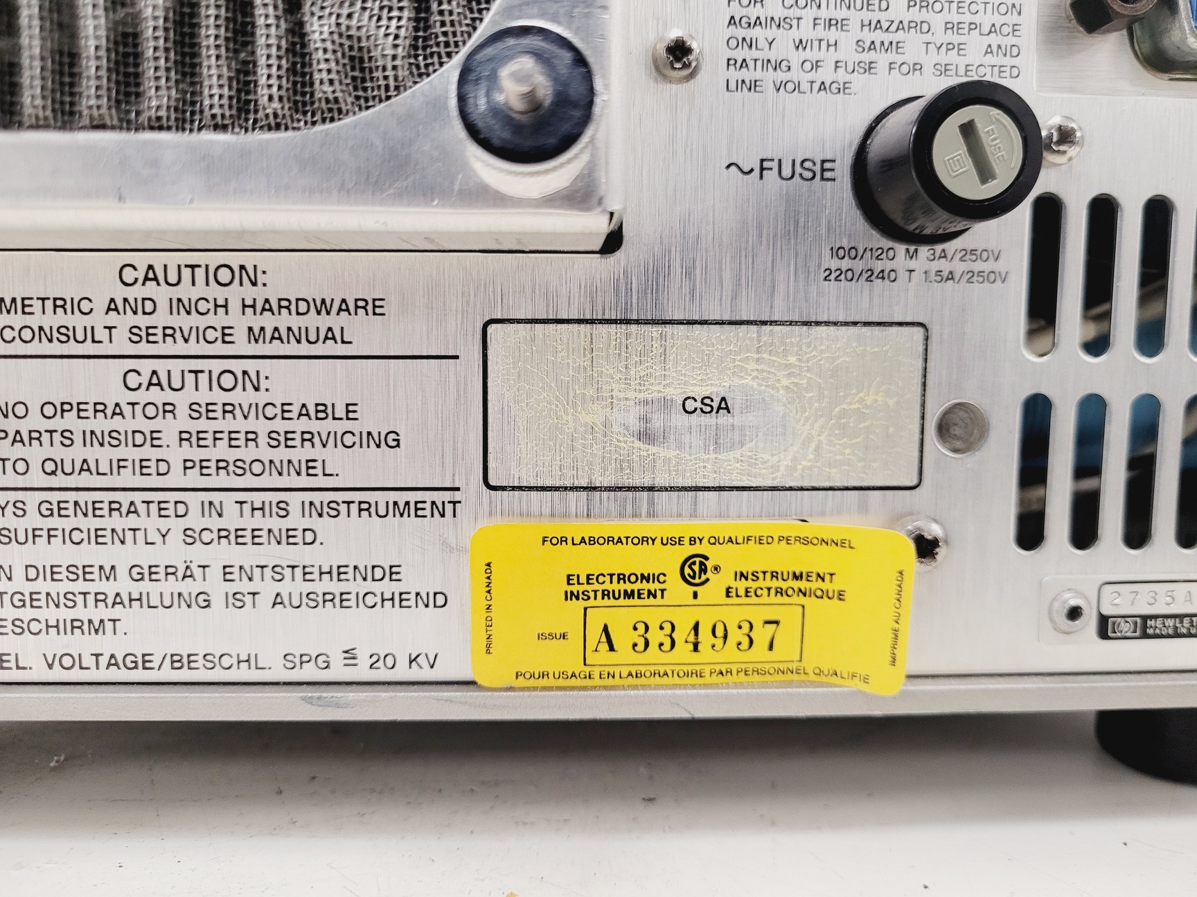Image of Hewlett Packard 3561A Dynamic Signal Analyzer 