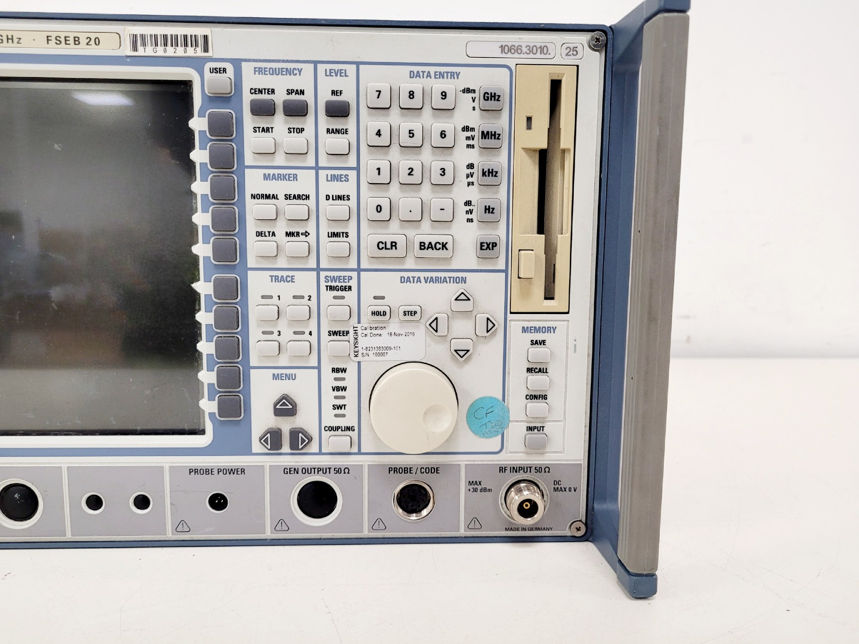 Image of Rohde & Schwarz Spectrum Analyzer 9kHz 7GHz FSEB 20