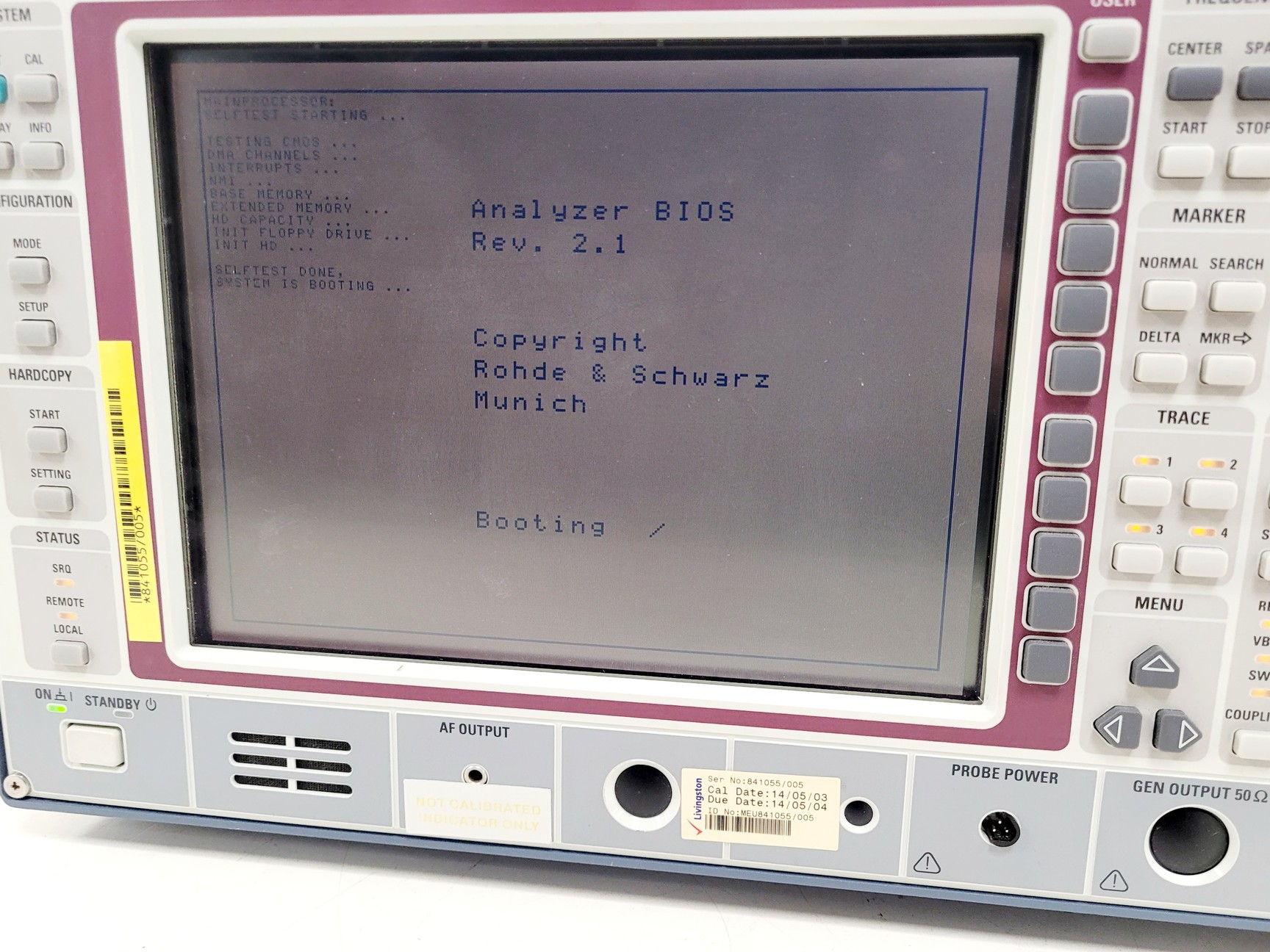 Image of Rohde & Schwarz Spectrum Analyzer 20Hz 7GHz FSEB 30