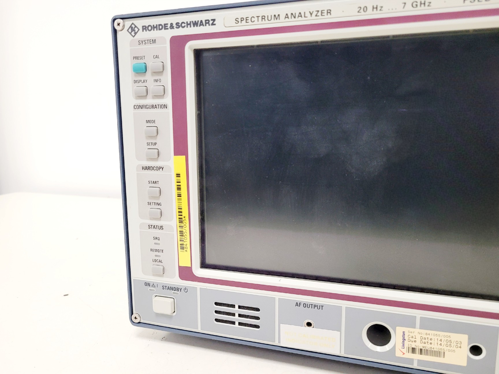 Image of Rohde & Schwarz Spectrum Analyzer 20Hz 7GHz FSEB 30