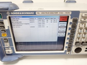 Thumbnail image of Rohde & Schwarz FSL Spectrum Analyzer 9kHz 18GHz