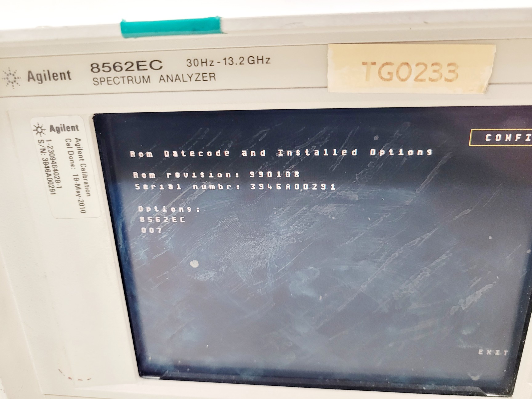 Image of Agilent 8562EC Spectrum Analyzer w/ Mass Memory Module