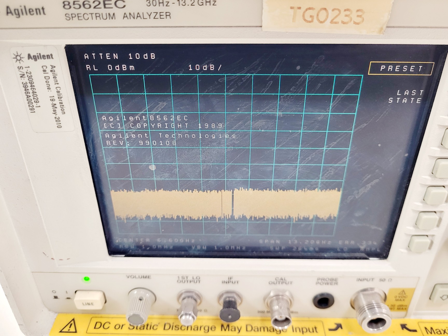 Image of Agilent 8562EC Spectrum Analyzer w/ Mass Memory Module