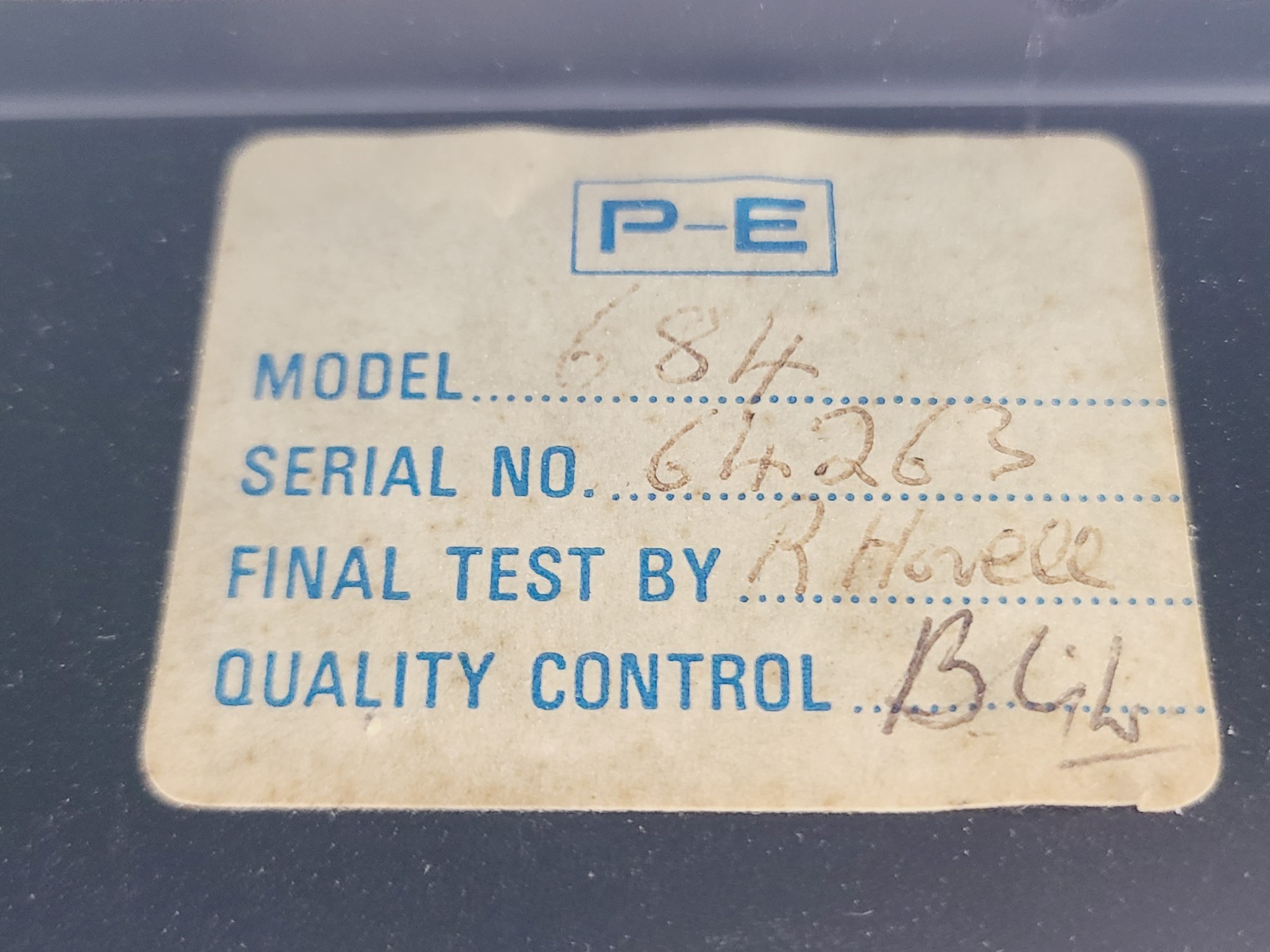 Image of Perkin Elmer Model 684 Infrared Spectrometer