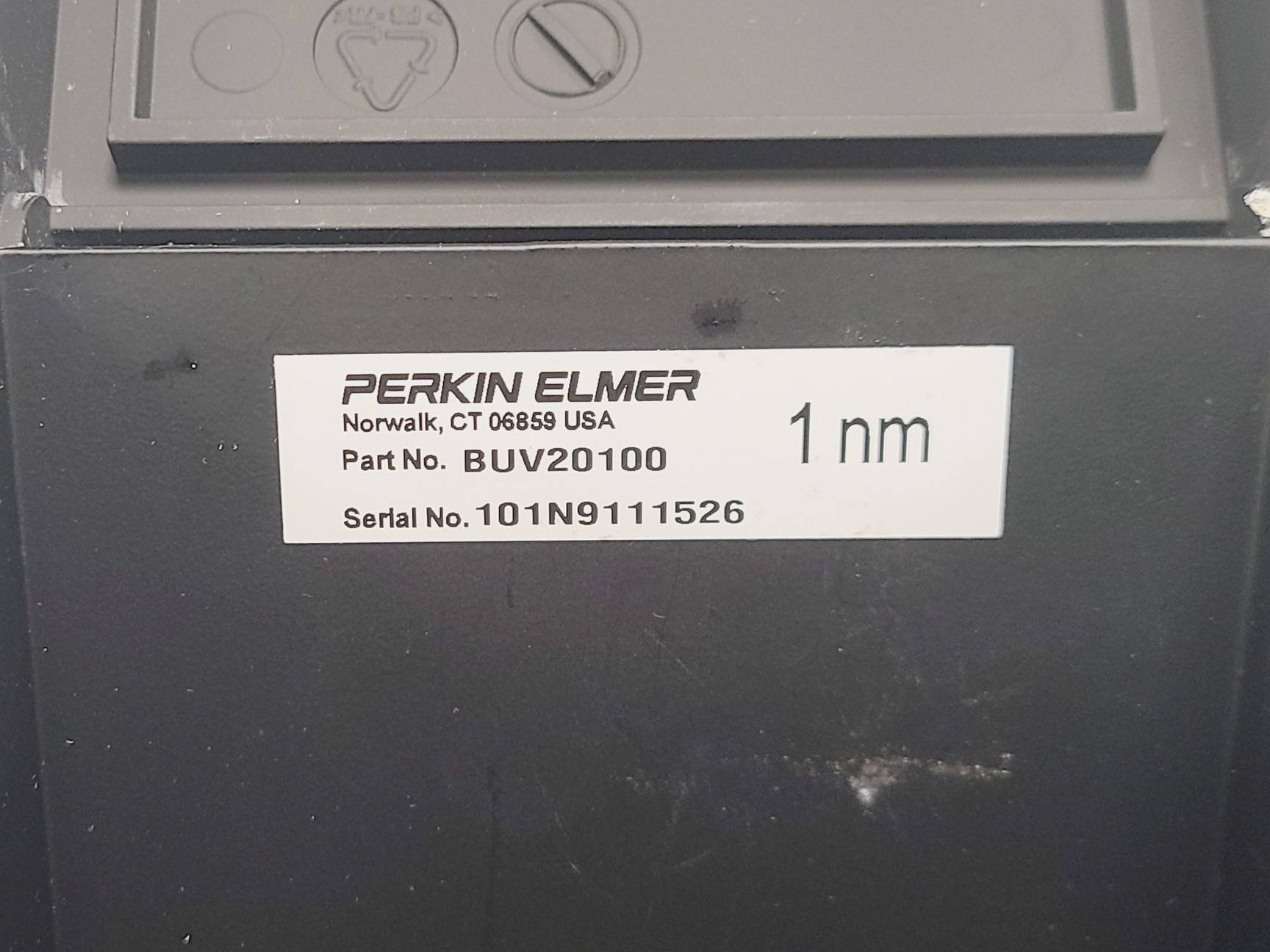 Image of Perkin Elmer Lambda 20 UV-Vis Spectrometer