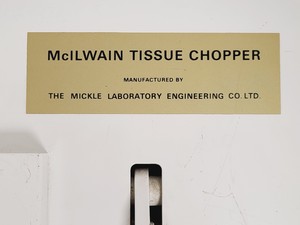 Thumbnail image of The Mickle Laboratory Engineering Co McIlwain Tissue Chopper
