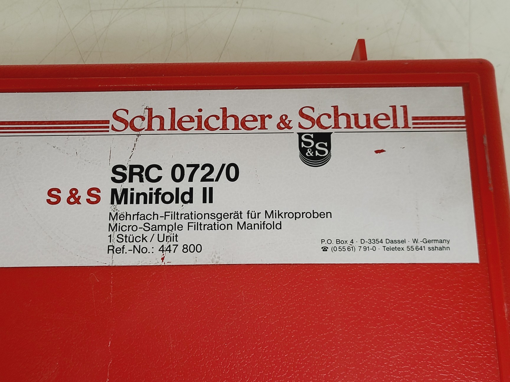 Image of Scheilcher & Schuell SRC 072/0 Micro-Sample Filtration Manifold