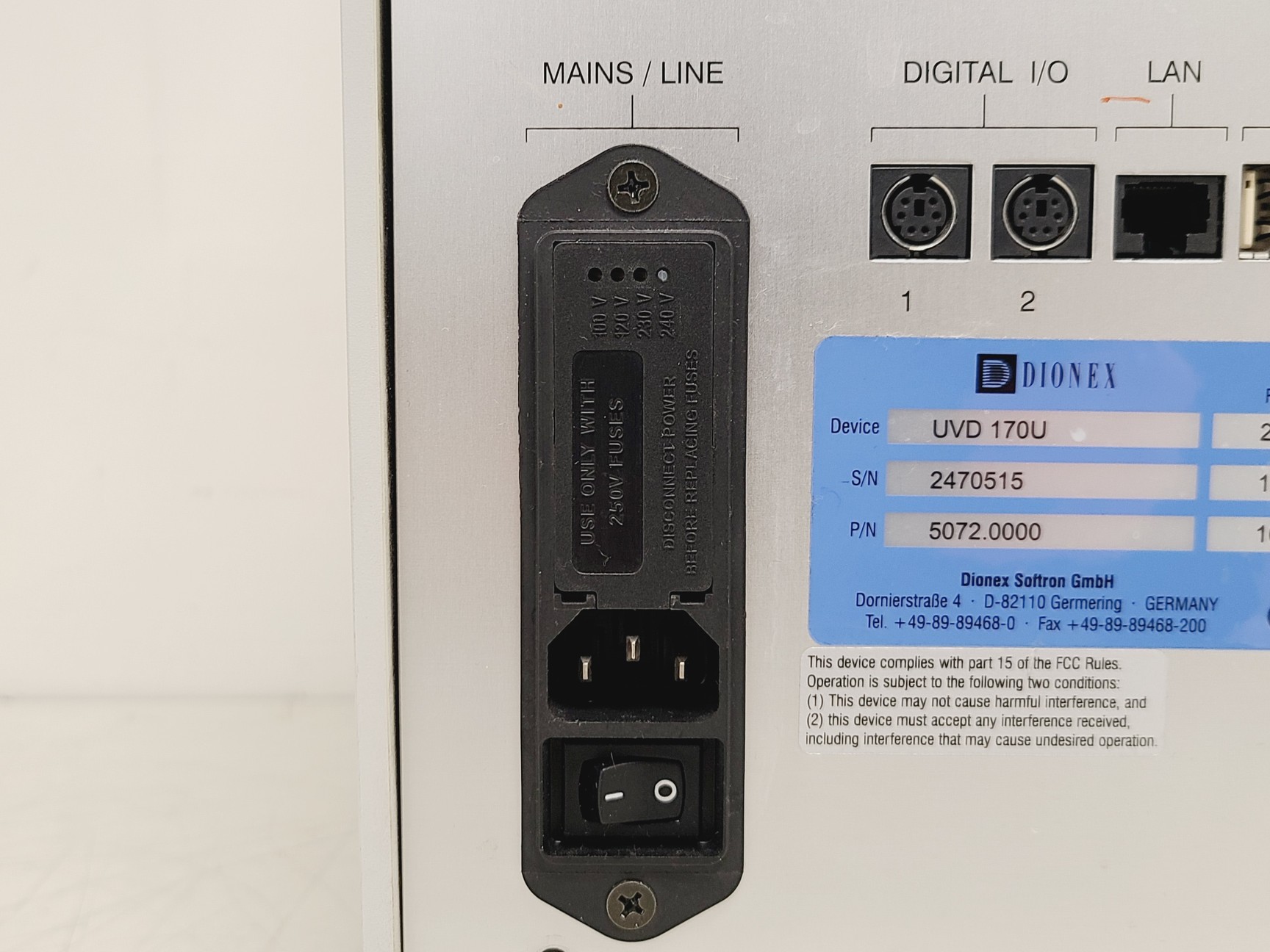 Image of Dionex UVD170U W/ P680 HPLC Pump and SOR-100 Solvent Rack Chromatography