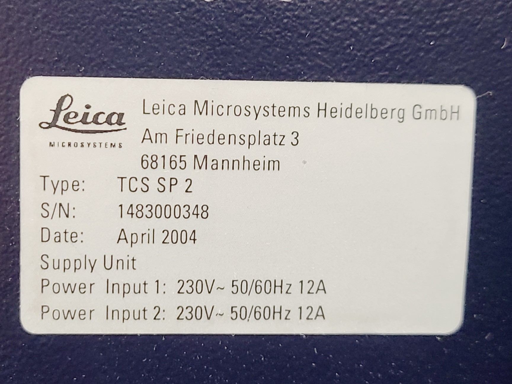 Image of Leica Microsystems TCS SP 2 Confocal Microscope System W/ PC
