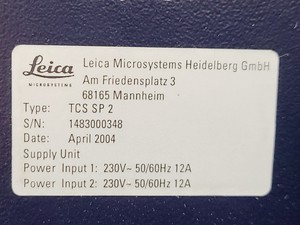 Thumbnail image of Leica Microsystems TCS SP 2 Confocal Microscope System W/ PC