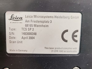 Thumbnail image of Leica Microsystems TCS SP 2 Confocal Microscope System W/ PC