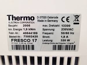Thumbnail image of Thermo Heraeus Fresco 17 Benchtop Centrifuge Lab