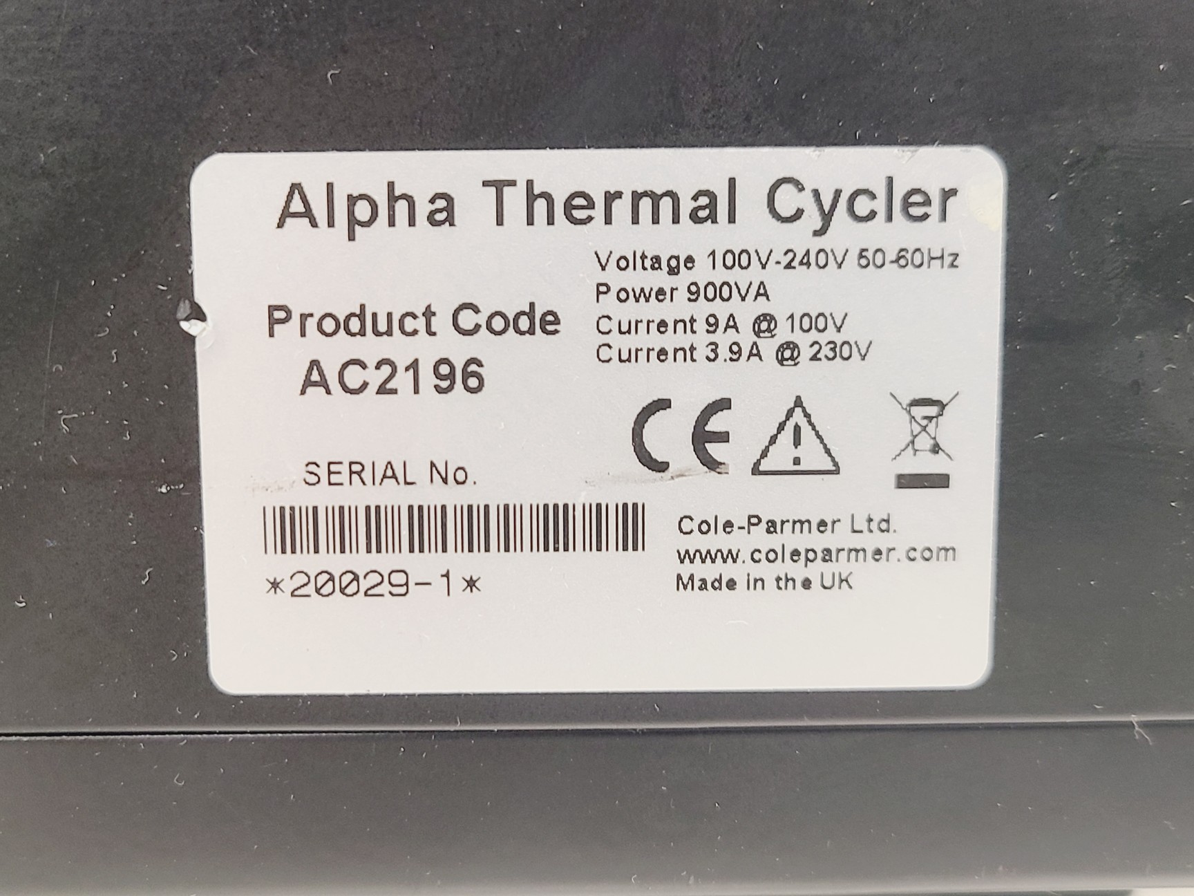 Image of PCR Max Alpha Thermal Cycler Lab