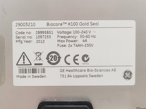 Thumbnail image of GE Healthcare Bio-Sciences AB 28995851 Biacore X100 Gold Seal