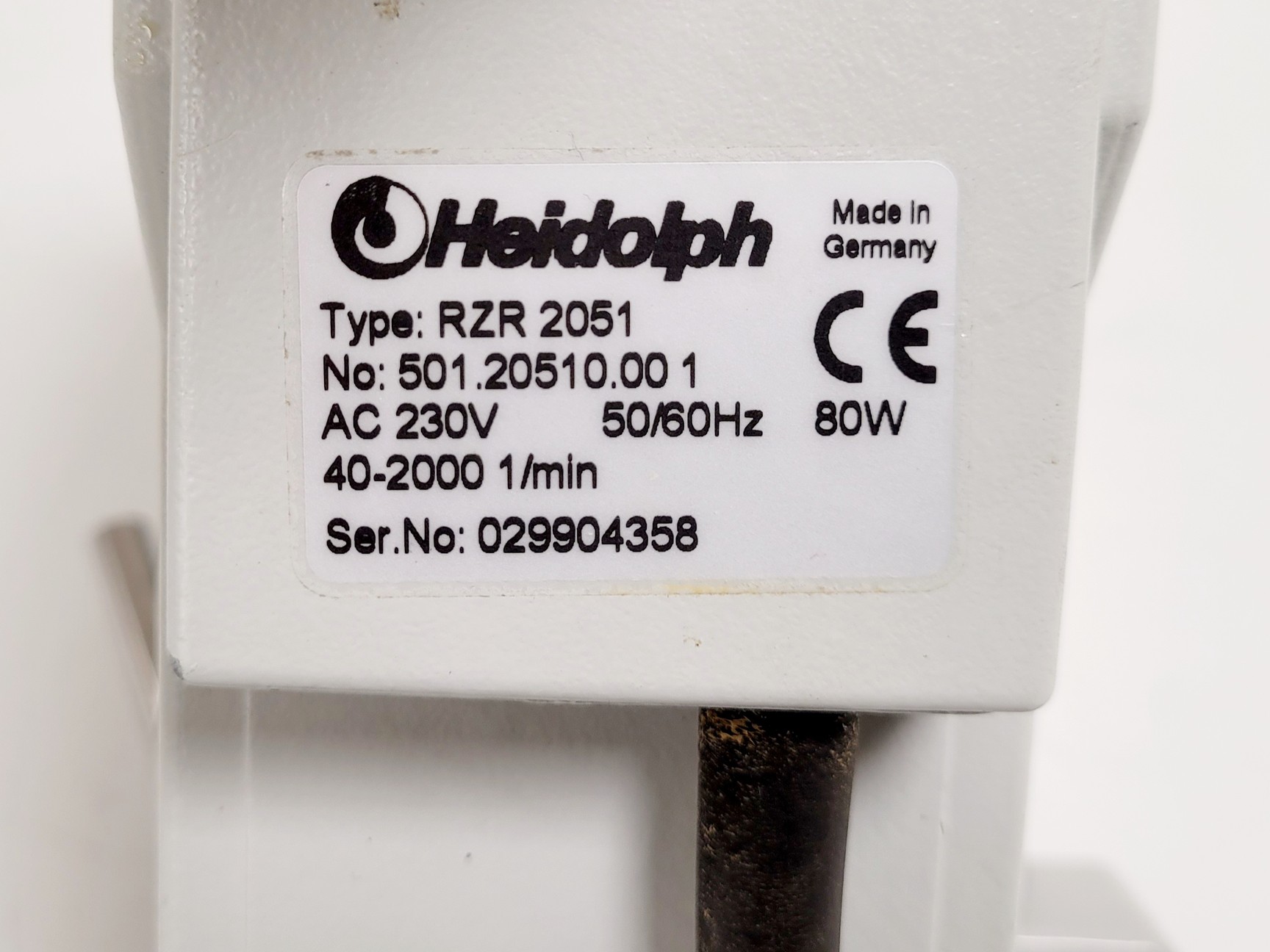 Image of Heidolph RZR 2051 Overhead Stirrer