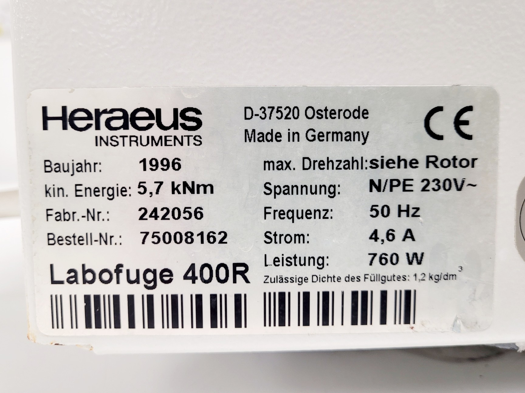 Image of Heraeus Function Line Labofuge 400R