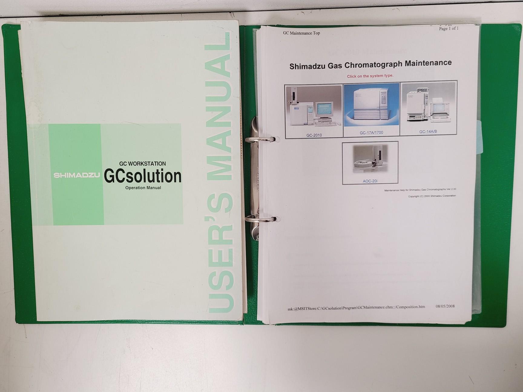 Image of Shimadzu GC-2010 Gas Chromatograph