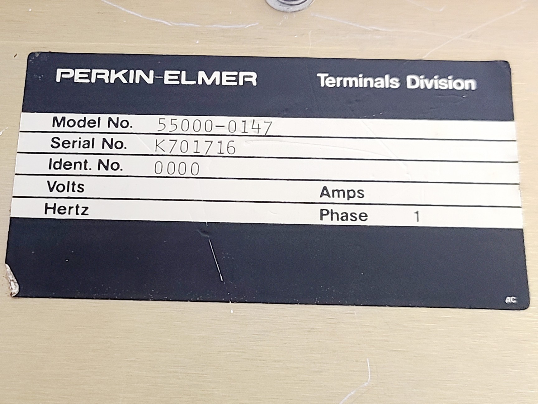 Image of Perkin Elmer 3500 Infared Data Station w/ Perkin Elmer Keyboard & Monitor