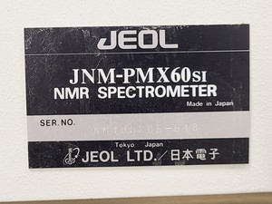Thumbnail image of JEOL JNM-PMX60si NMR Spectrometer