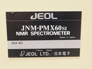 Thumbnail image of JEOL JNM-PMX60si NMR Spectrometer