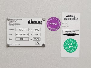 Thumbnail image of Diener Pico Plasma System with Leybold D16BCS Pump & Accessories