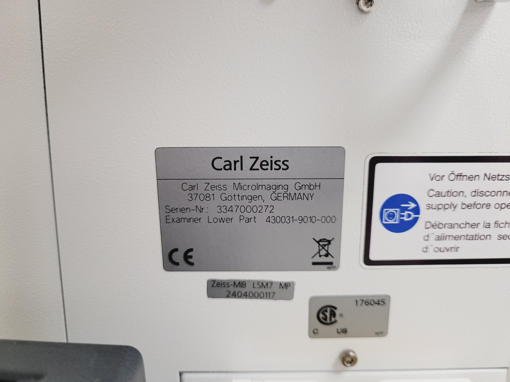 Image of Zeiss Examiner.Z1 Axio Upright with Laser System LSM7 Spares/Repair