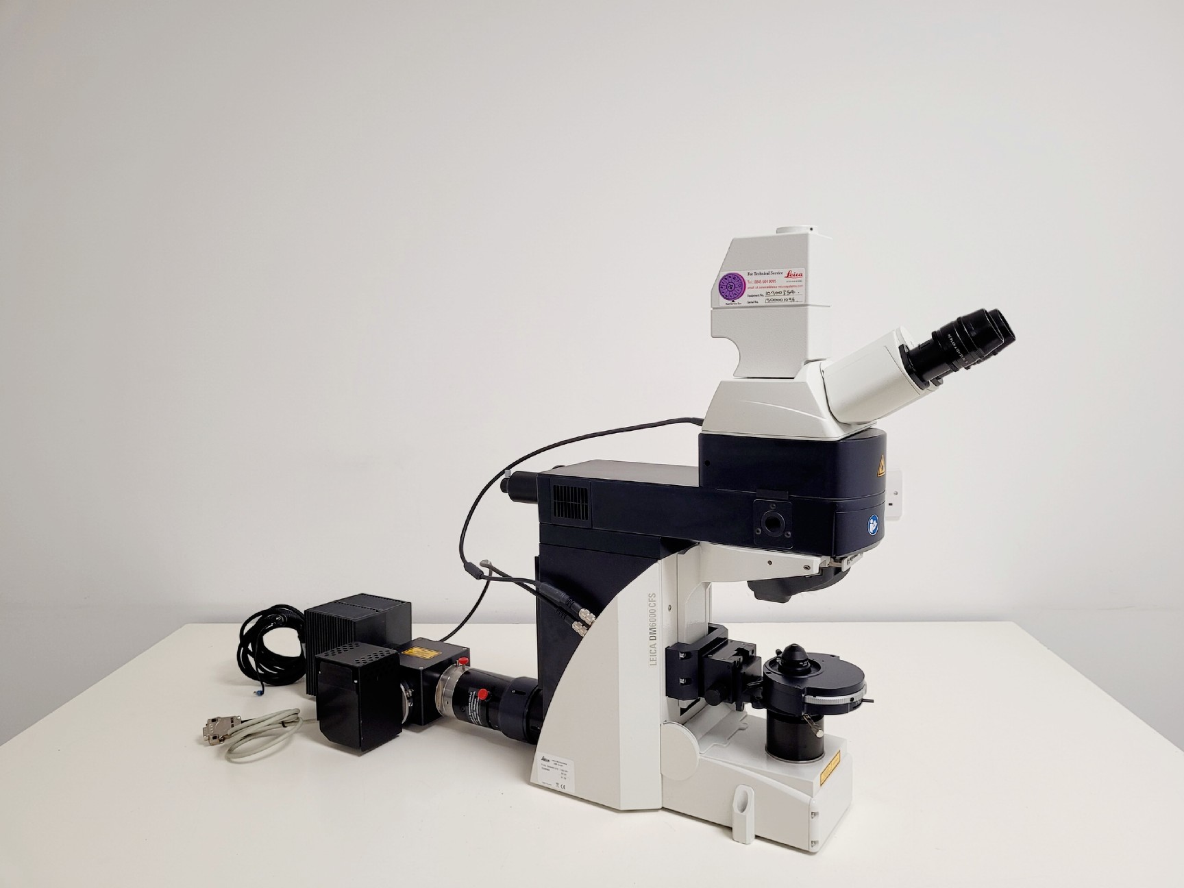 Image of Leica DM6000 CFS Upright Fluorescence Microscope Body w/ EL6000 Spares/Repair