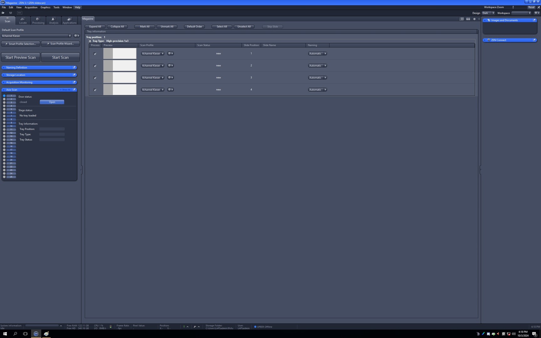 Image of Zeiss Axio Scan.Z1 Slide Scanner System with PC, Zen 3.1 Software & Accessories