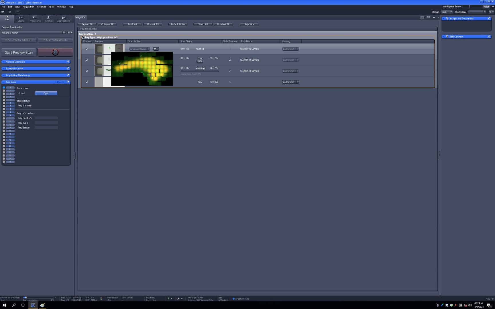 Image of Zeiss Axio Scan.Z1 Slide Scanner System with PC, Zen 3.1 Software & Accessories