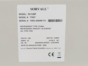 Thumbnail image of Thermo Scientific Sorvall RC 12BP Refrigerated Floor Centrifuge