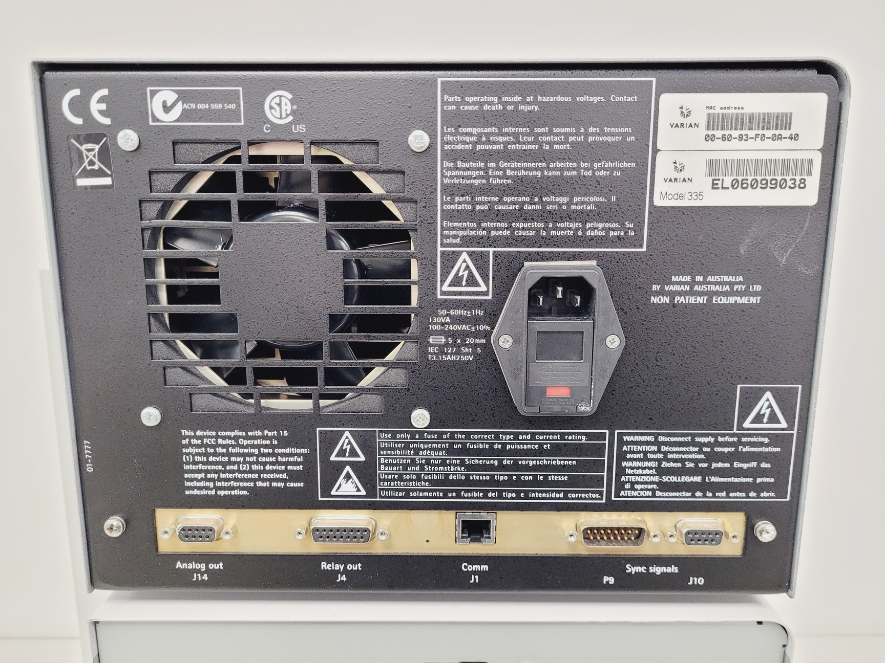 Image of Varian ProStar HPLC System, 701 Fraction Collector, 2 x 210 Solvent Module, 335