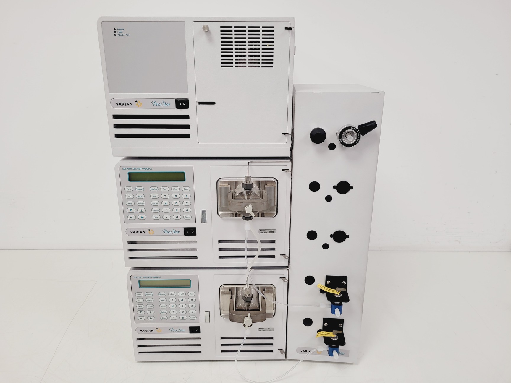 Image of Varian ProStar HPLC System, 701 Fraction Collector, 2 x 210 Solvent Module, 335