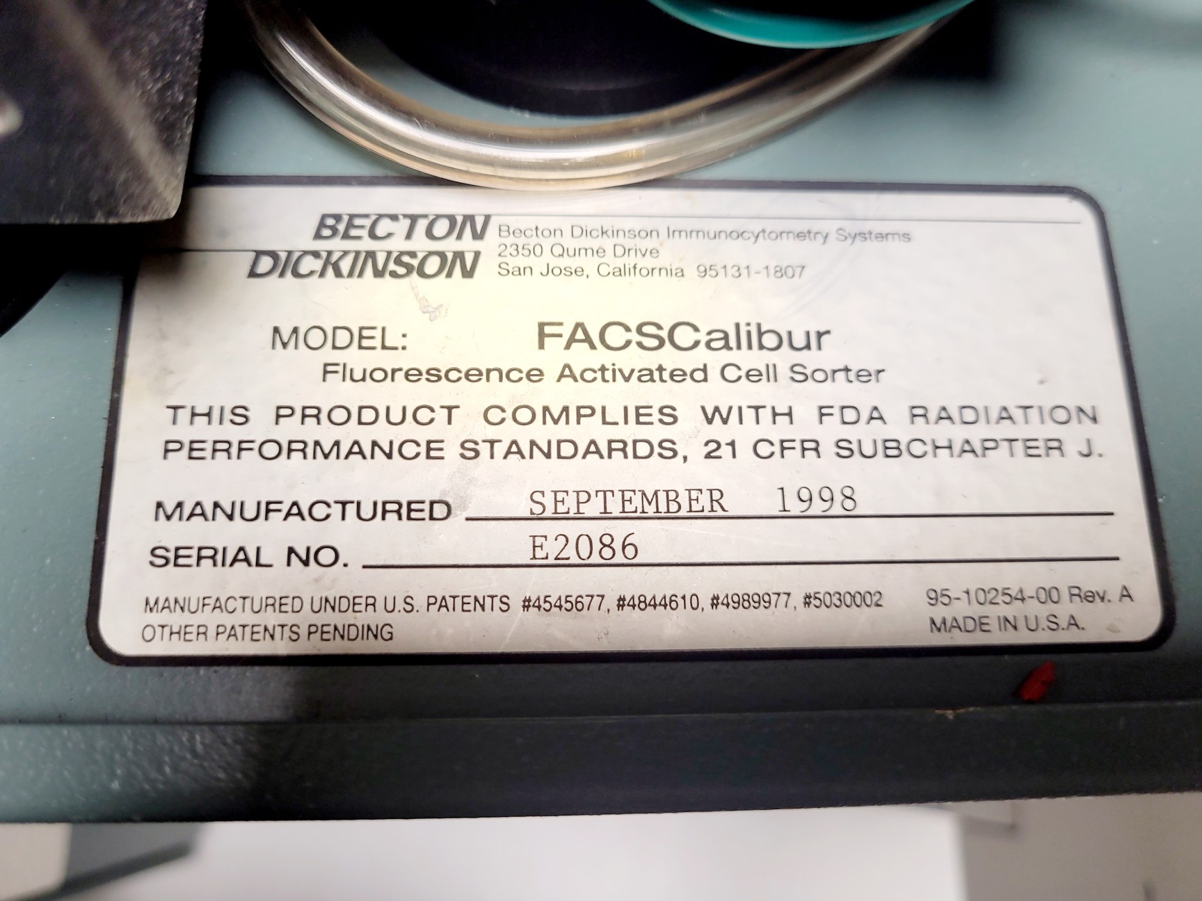 Image of BD FACScalibur Flow Cytometer